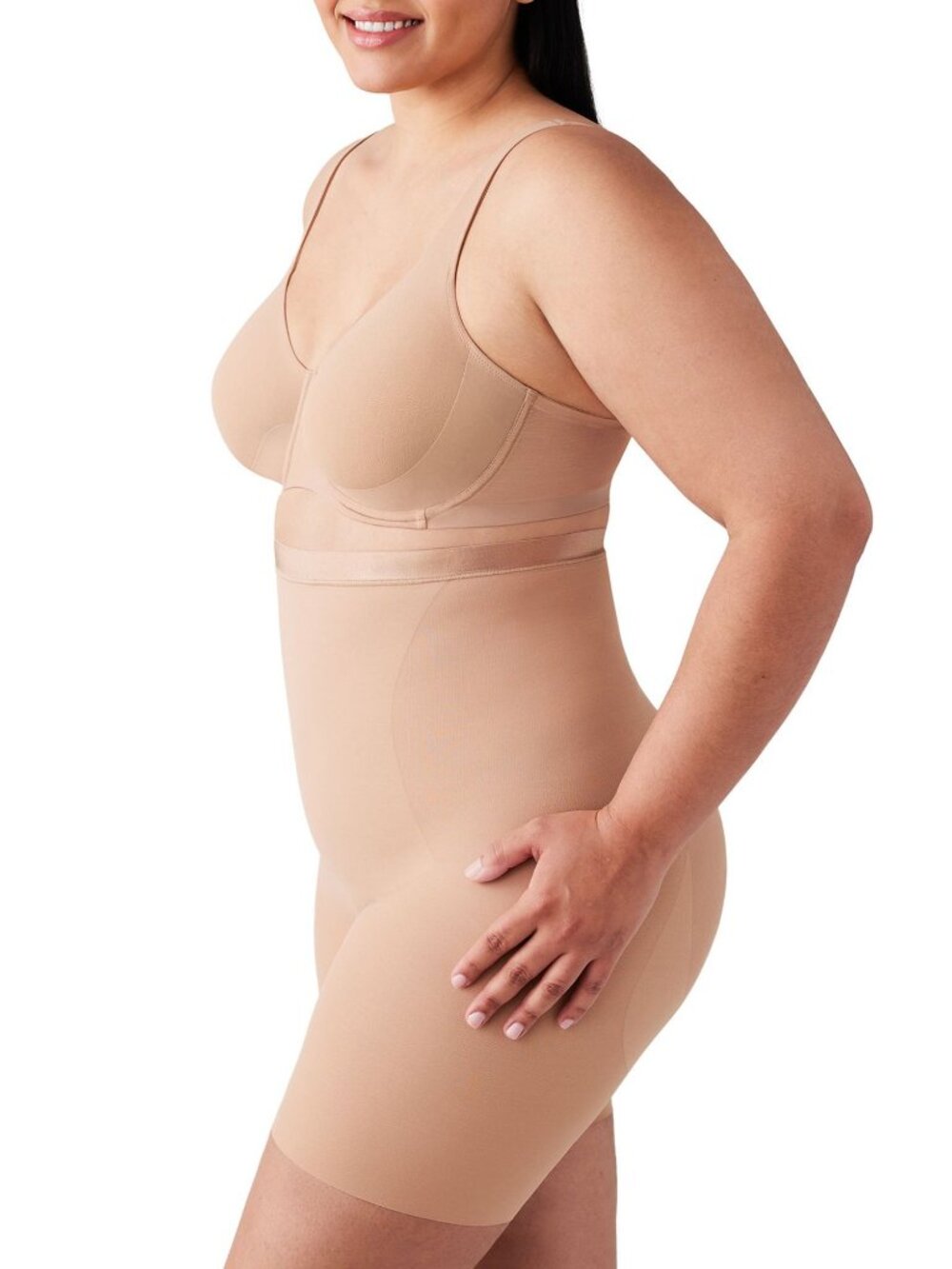 🆕WACOAL Shape Revelation Pendulous Underwire T-Shirt Bra 36D Beige #855387 - Picture 2 of 10